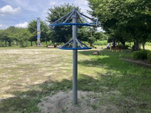 諏訪公園のぶら下がり健康遊具の写真