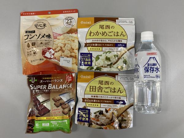 備蓄食料の画像
