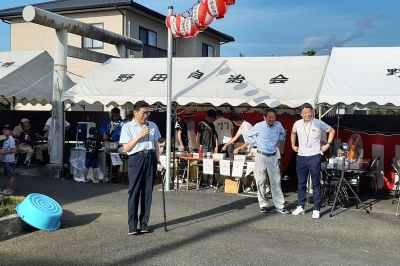 野田自治会夏祭りの画像です。