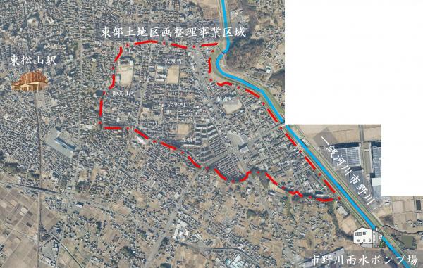 東部土地区画整理事業区域