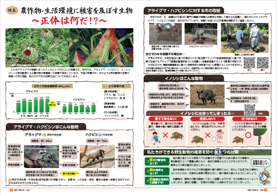広報ひがしまつやま10月号特集