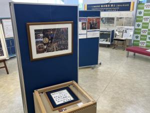 梶田隆章コーナー　展示の様子