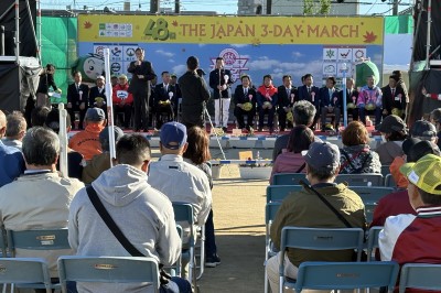 完歩式典の画像です。