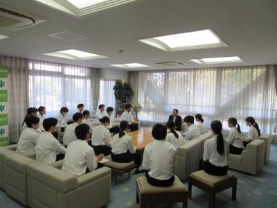 市長講話の様子1