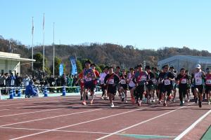 第72回東松山市駅伝競走大会の様子①