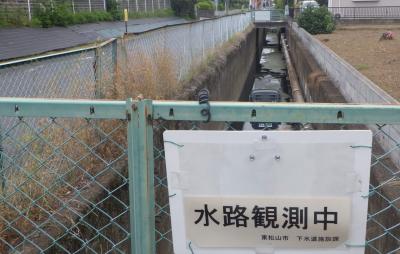 水路観測中