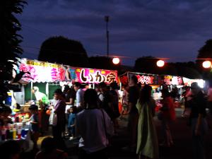 唐子地区納涼盆踊り大会屋台写真