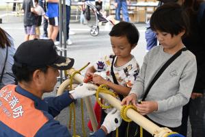 ロープワーク体験訓練