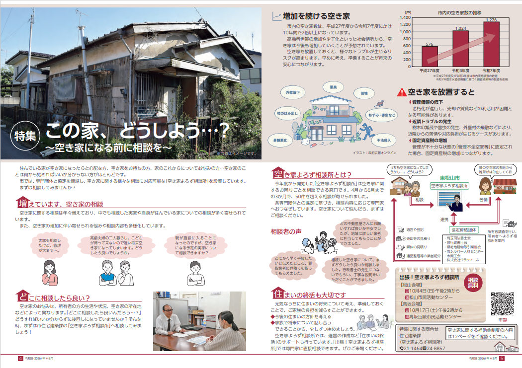 広報ひがしまつやま特集