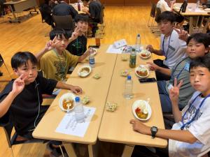 夕食の様子