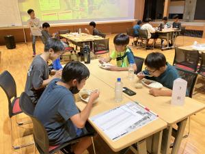 夕食の様子