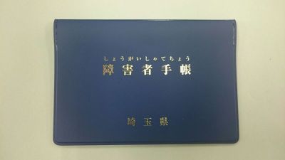 統一後の障害者手帳の見本