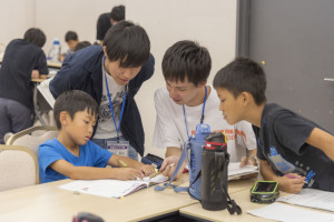 宿題サポートの様子