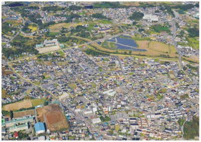 美原町航空写真