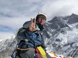 大山光一さん_アイランドピーク山頂(6160m)にて