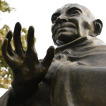 マハトマ・ガンジー像の写真