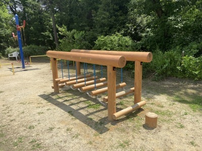ゆすらうめ公園の木製遊具の画像3