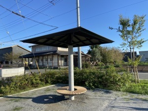 高一公園にあるシェルター