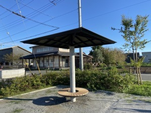 高一公園にあるシェルター