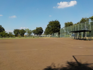 千年谷公園の野球場