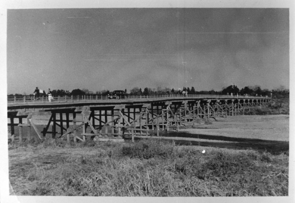 1955年の唐子橋の写真