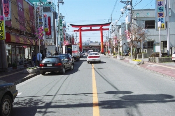 1999年の東松山駅前通りの様子