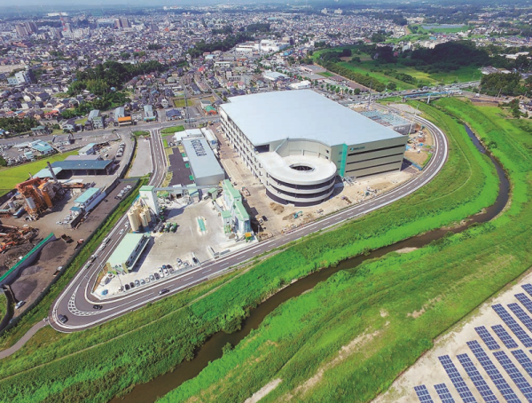 2017年の産業団地仲田町の様子