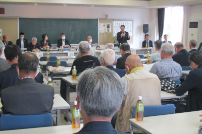 東松山市自治会連合会松山支部総会の画像です。
