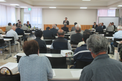 東松山市シニアクラブ連合会総会の画像です。