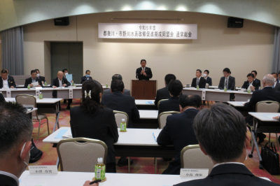 都幾川・市野川水系改修促進期成同盟会通常総会の画像です。