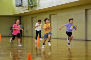 かけっこに取り組む子どもたちの写真