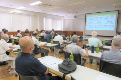 唐子地区市政報告会の画像です。