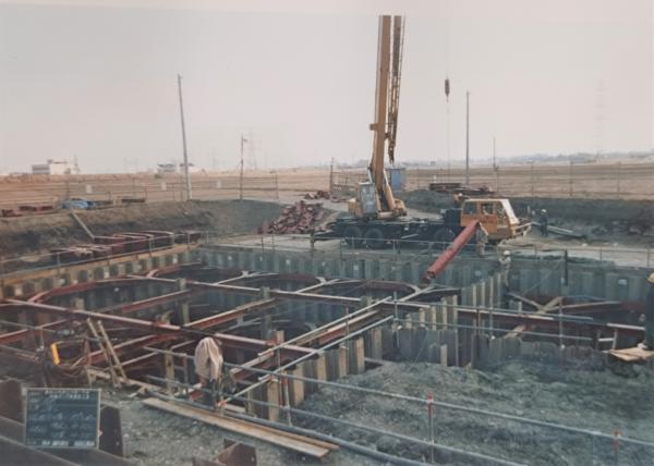 新江川第一下水中継ポンプ場建築状況写真
