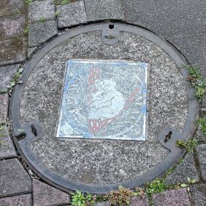 マンホール鉄蓋高坂駅西口写真