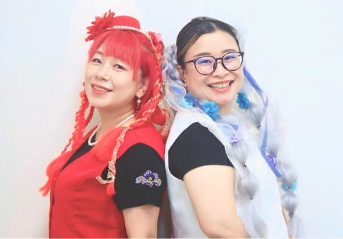 千と桂さんの写真