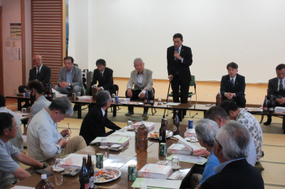 平野地区自治会・町内会新旧三役意見交換会の画像です。